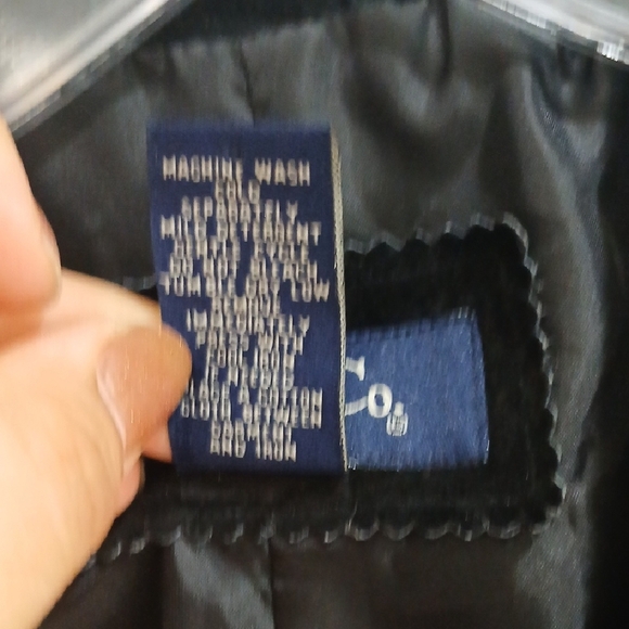 Black Suede Jacket with Fringe by [Brand] - Picture 8 of 16